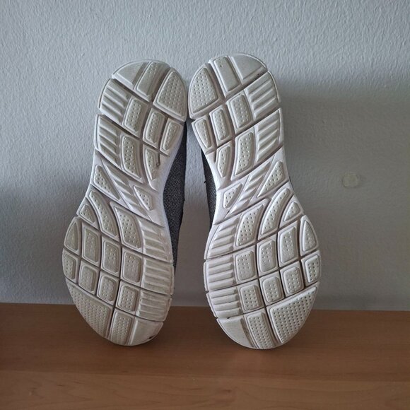 ACX Active Slip-On Ballet-Style Walking Shoes - Gray/Black - Size 8 - Picture 3 of 6